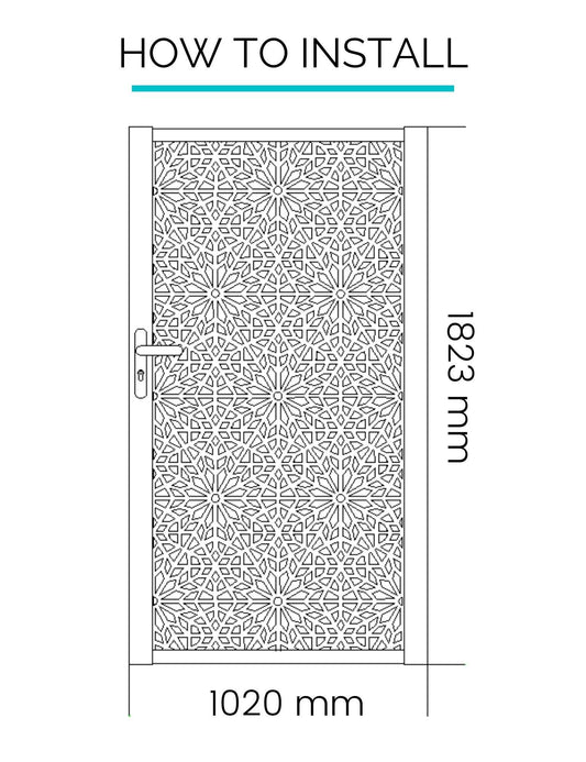 Moucharabiya Trellis Pedestrian Gate - Screen With Envy