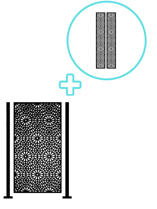 1 Moucharabiya Large Screen with 2 Posts + 2 FREE Trellises - Screen With Envy