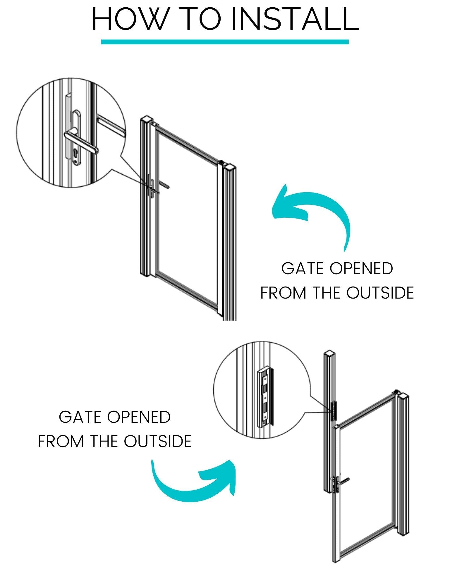 Slat Pedestrian Gate - Screen With Envy