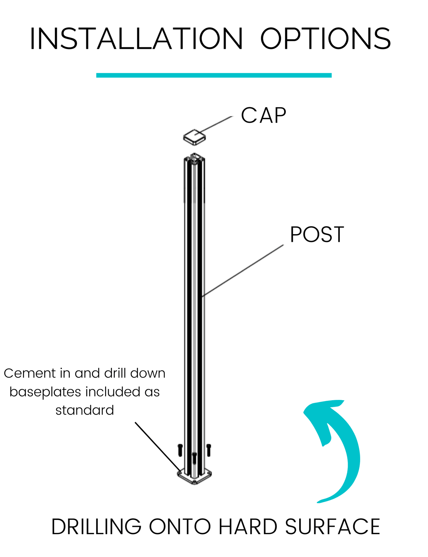 2 Kerplunk Large Screen with 3 Posts - Screen With Envy