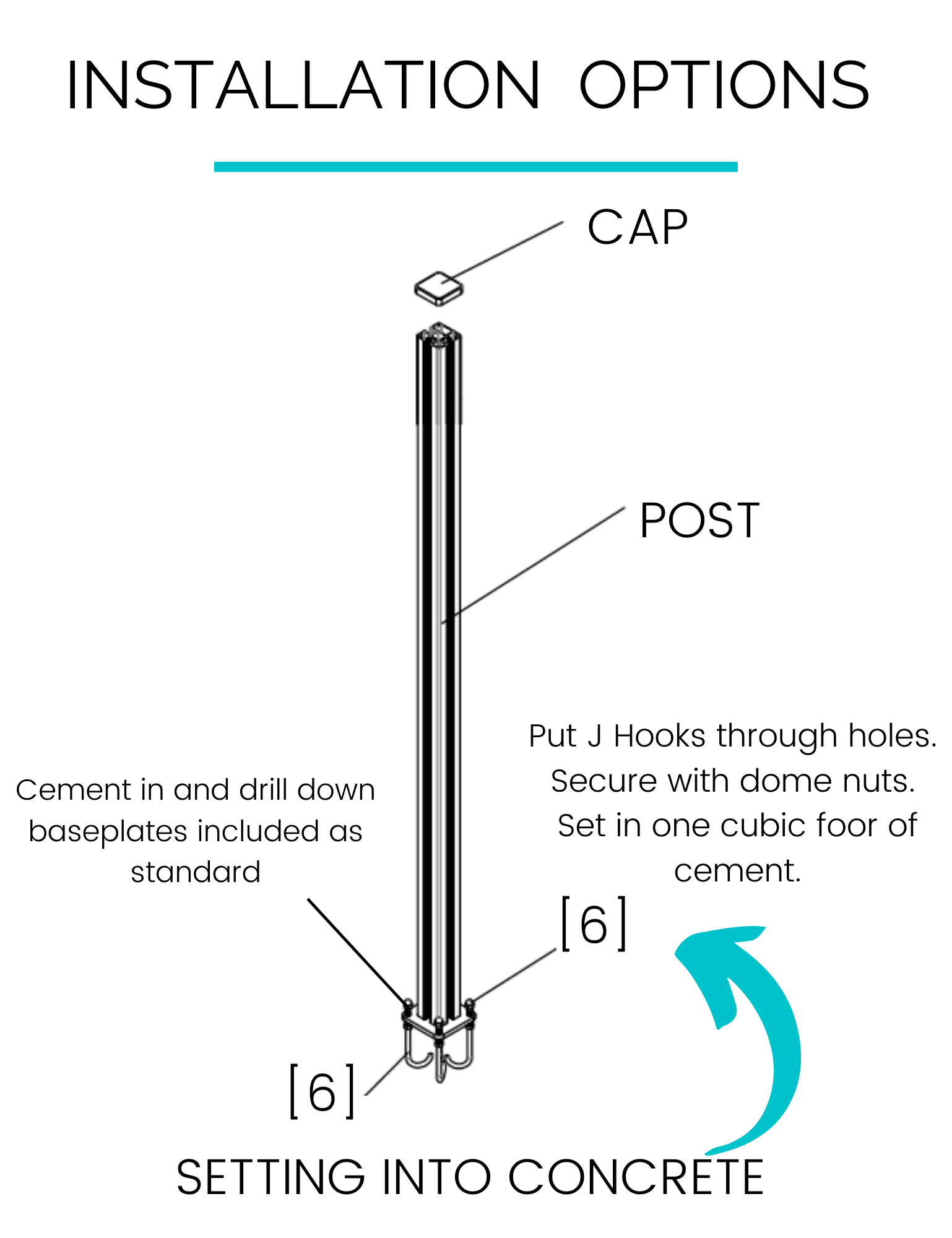 2 Vector Large Screen with 3 Posts - Screen With Envy