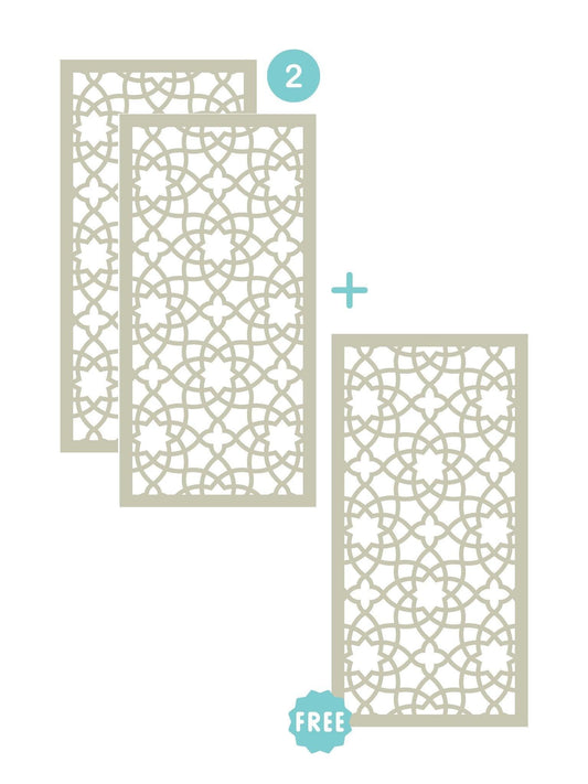 3 Alhambra Medium Screens Cream - 5mm - Screen With Envy