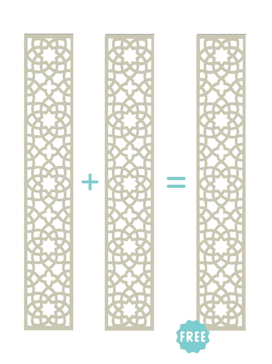 3 Alhambra Trellis Cream - 5mm - Screen With Envy