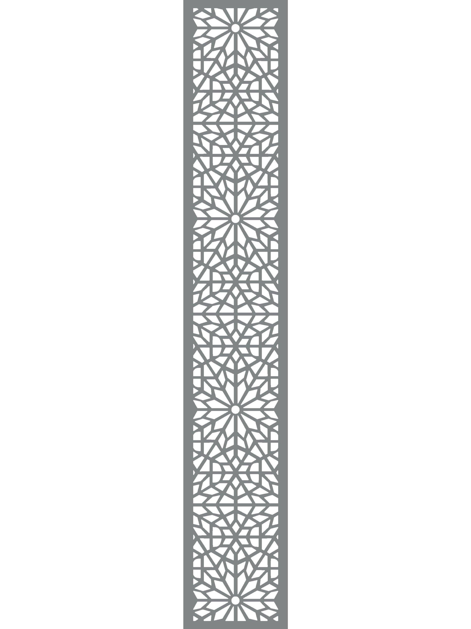 3 Dove Grey Moucharabiya Trellis - 5mm - Screen With Envy