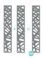 3 Kerplunk Trellis Dove Grey - 5mm - Screen With Envy