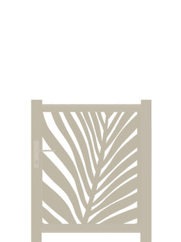 Frond Screen Gate Black 3ft Height - Stylish Garden Gate