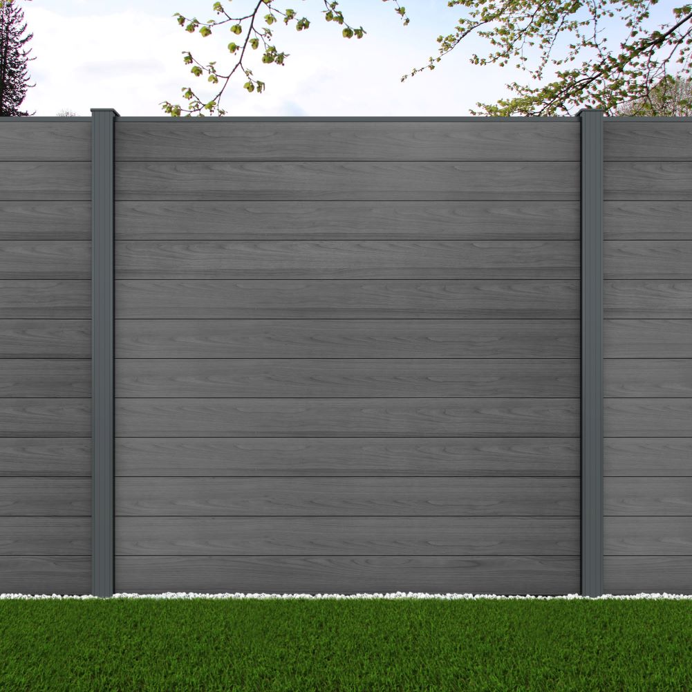 Bay Window Privacy Screen Aluminium Privacy Fence Bay | 150mm Slats | Screen With Envy