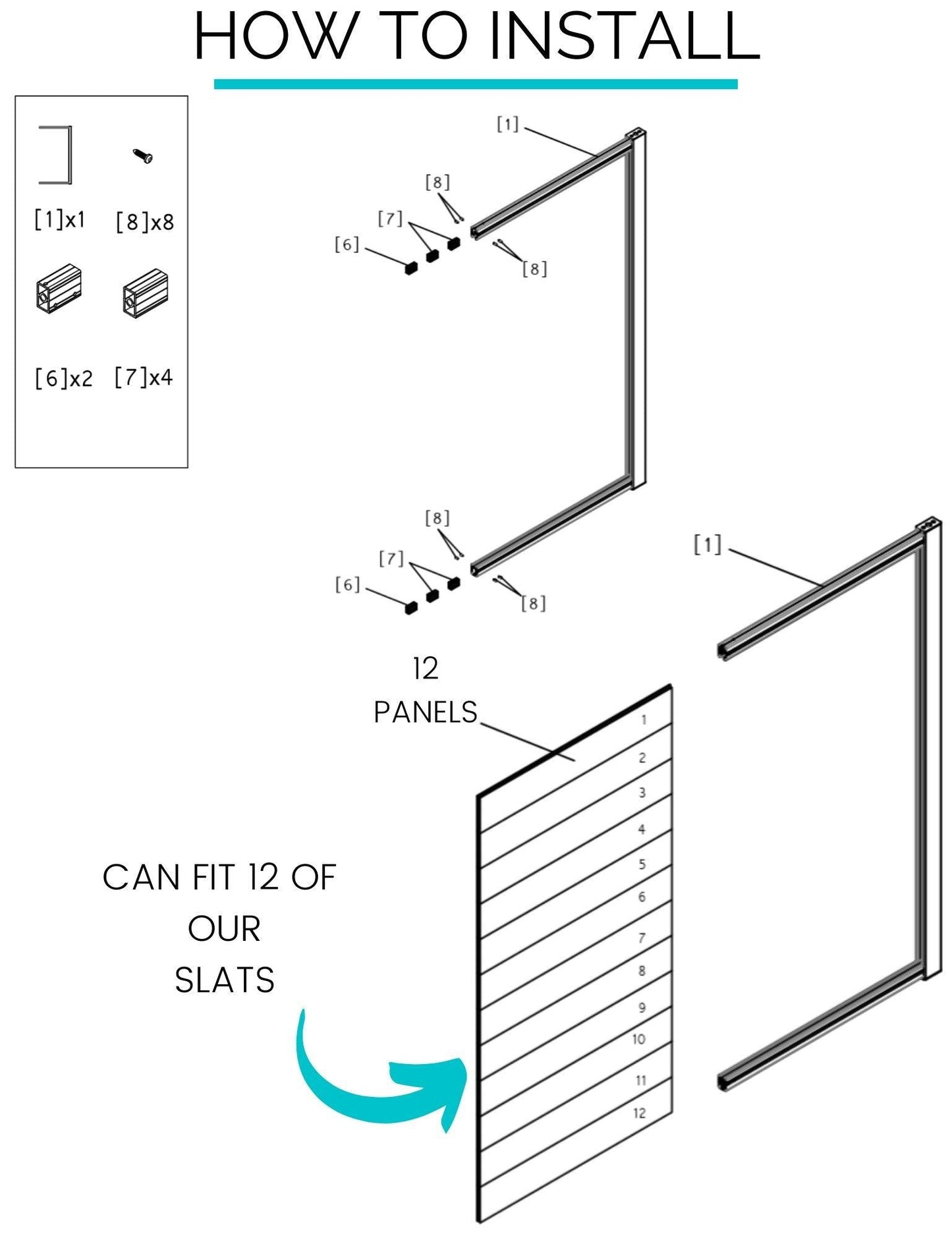 Slat Pedestrian Gate - Screen With Envy