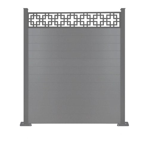 Cubed Dove grey 7ft Fence