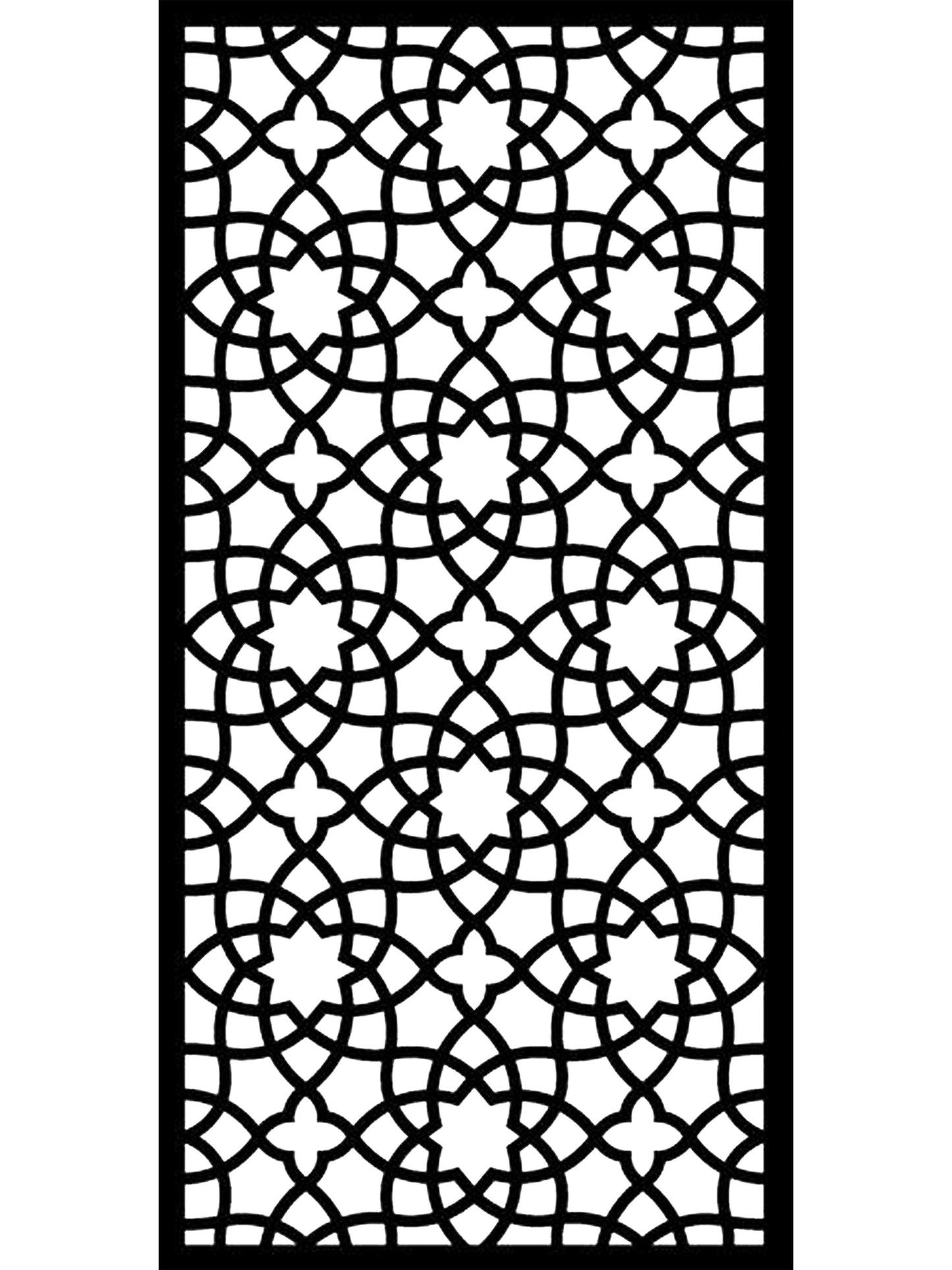 Alhambra 10 Black Large Screens & 10 Trellises - Screen With Envy