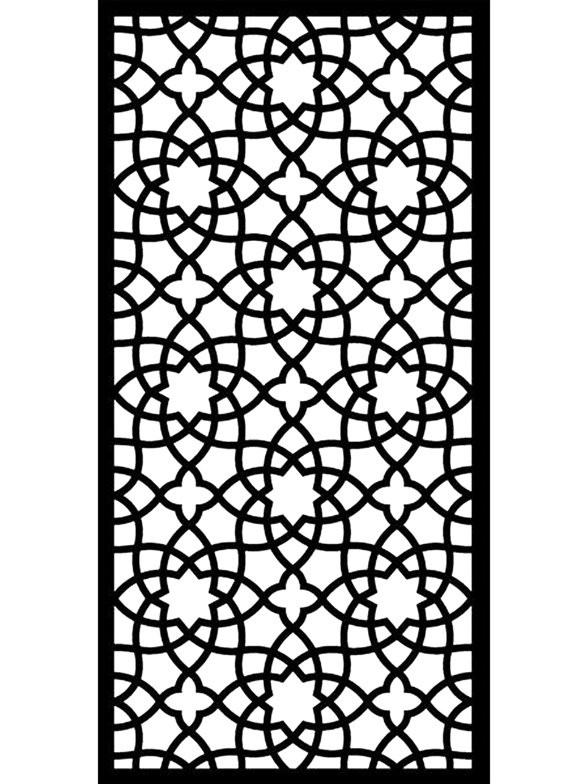 Alhambra 10 Black Large Screens & 10 Trellises - Screen With Envy