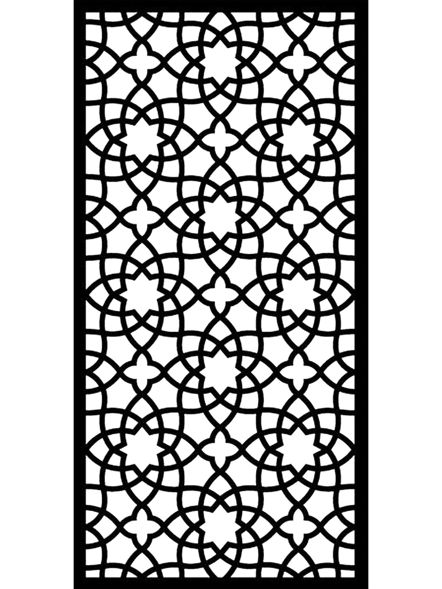 Alhambra 3 Black Large Screens & 3 Trellises - Screen With Envy