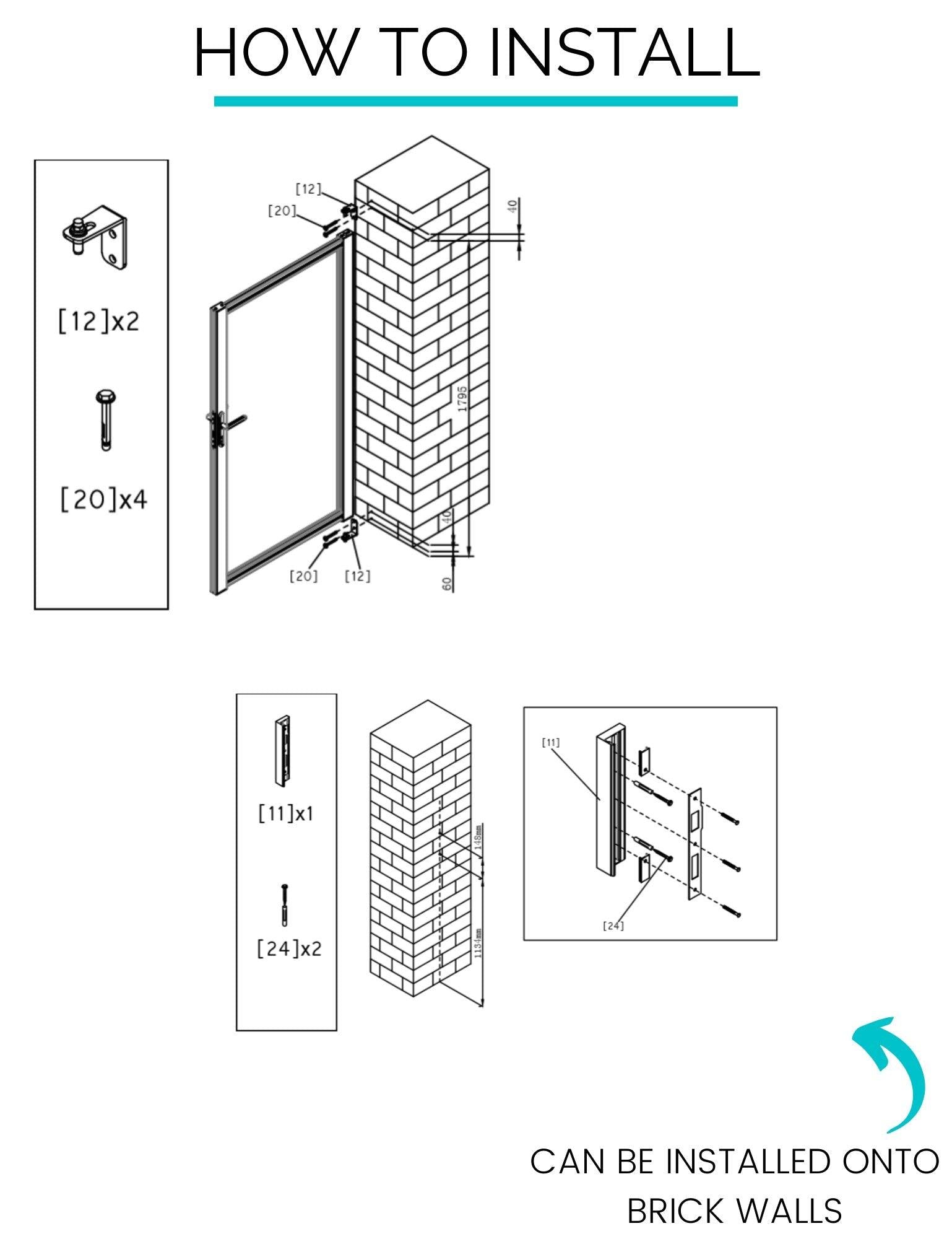 Alhambra Trellis Pedestrian Gate - Screen With Envy