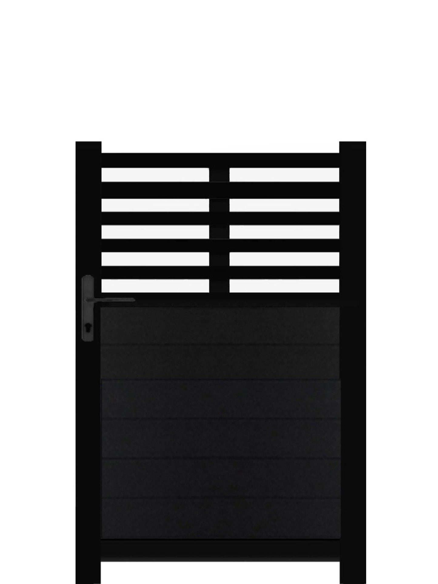 Slat Top Pedestrian Gate - Screen With Envy